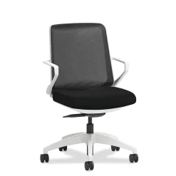 HON Office Chairs<Cliq Polyester Swivel Task Chair, Black/Centurion Black (CLQIMCU10DW)