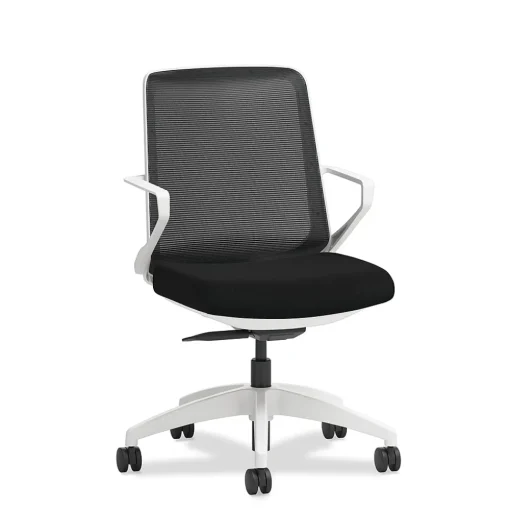 HON Office Chairs<Cliq Polyester Swivel Task Chair, Black/Centurion Black (CLQIMCU10DW)