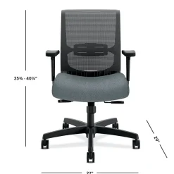 HON Ergonomic Chairs<Convergence Fabric/Mesh Task Chair, Gray Pattern (CMY1AAPX25)