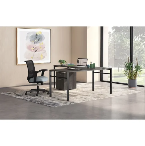 HON Ergonomic Chairs<Convergence Fabric/Mesh Task Chair, Gray Pattern (CMY1AAPX25)