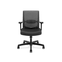 HON Office Chairs<Convergence Mesh Back Vinyl Task Chair, Black (CMS1AUR10)