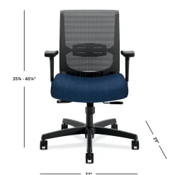 HON Ergonomic Chairs<Convergence Mesh Low-Back Task Chair, Blue (CMY1AAPX13)