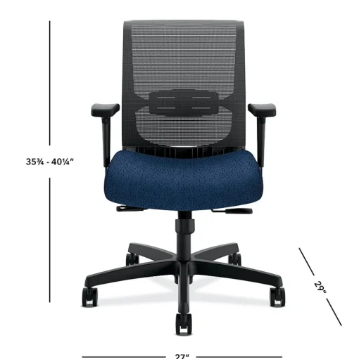 HON Ergonomic Chairs<Convergence Mesh Low-Back Task Chair, Blue (CMY1AAPX13)