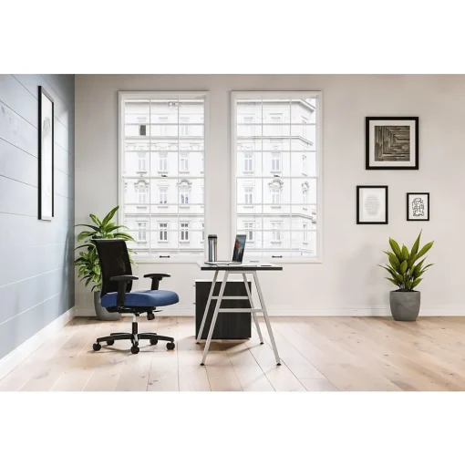 HON Ergonomic Chairs<Convergence Mesh Low-Back Task Chair, Blue (CMY1AAPX13)