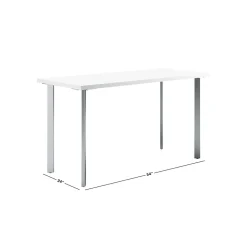 HON Computer Desks<Coze 54"W Desk, Designer and Silver (RPL2454DWP6)