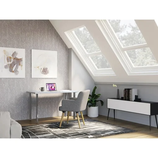 HON Computer Desks<Coze 54"W Desk, Designer and Silver (RPL2454DWP6)