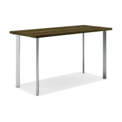 HON Computer Desks<Coze 54"W Desk, and Silver (RPL2454FWP6)