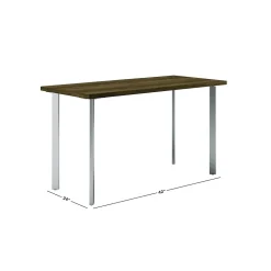 HON Corner Desks<Coze 42"W Desk, Florence Walnut and Silver (RPL2442FWP6)