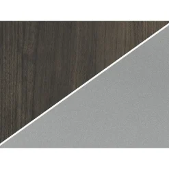 HON Corner Desks<Coze 42"W Desk, Florence Walnut and Silver (RPL2442FWP6)