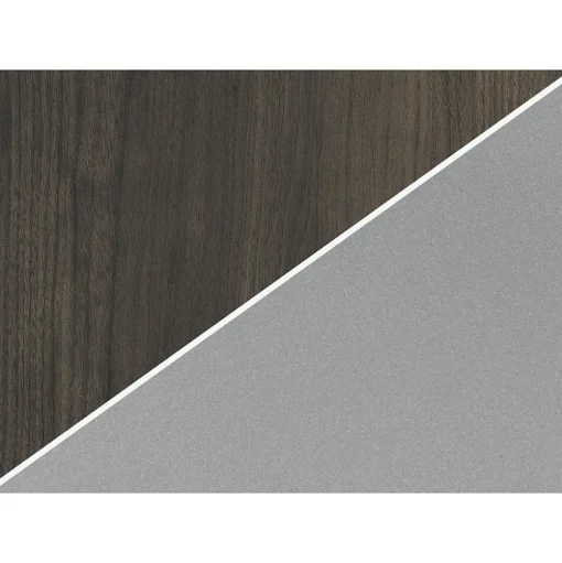 HON Corner Desks<Coze 42"W Desk, Florence Walnut and Silver (RPL2442FWP6)