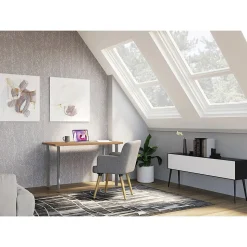 HON Office Desks<Coze 54"W Desk, and Silver (RPL2454N1P6)