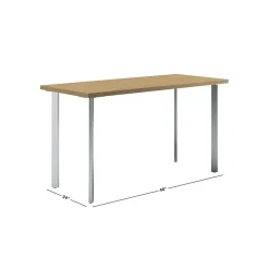 HON Computer Desks<Coze 48"W Desk, and Silver (RPL2448N1P6)