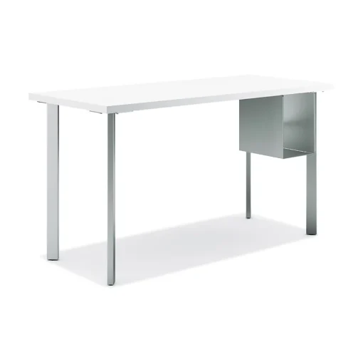 HON Computer Desks<Coze 48"W Desk w/U-Storage, Designer and Silver (RPL2448DWP6S)