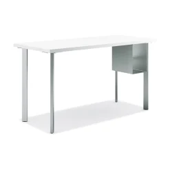 HON Computer Desks<Coze 42"W Desk w/U-Storage, Designer and Silver (RPL2442DWP6S)