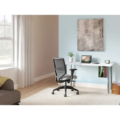 HON Computer Desks<Coze 42"W Desk w/U-Storage, Designer and Silver (RPL2442DWP6S)
