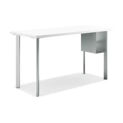 HON Computer Desks<Coze 54"W Desk w/U-Storage, Designer and Silver (RPL2454DWP6S)