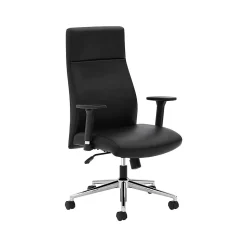 HON Office Chairs<Define Adjustable Arms SofThread Leather High-Back Executive Chair, Black (BSXVL108SB11)