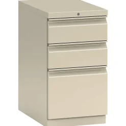 HON File Cabinets<FlagShip 3-Drawer Mobile Pedestal File, 28"H x 15"W 22 7/8"D, Greige (H18723RLT5)