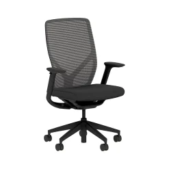 HON Office Chairs<Flexion Fabric/Mesh Swivel Task Chair, Black (HFXT1.F0.STC.A.H.IM.CU10.NL.SB.T)