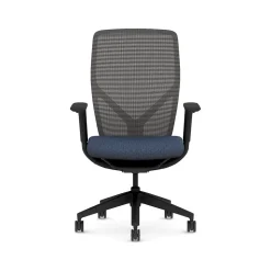 HON Office Chairs<Flexion Fabric/Mesh Task Chair, Black/Navy (HFXT1.F0.STC.A.H.IM.APX13.NL.SB.T)