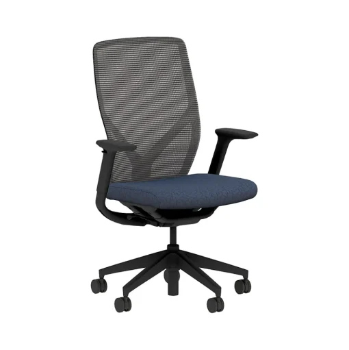 HON Office Chairs<Flexion Fabric/Mesh Task Chair, Black/Navy (HFXT1.F0.STC.A.H.IM.APX13.NL.SB.T)