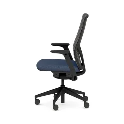 HON Office Chairs<Flexion Fabric/Mesh Task Chair, Black/Navy (HFXT1.F0.STC.A.H.IM.APX13.NL.SB.T)