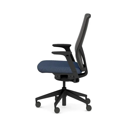HON Office Chairs<Flexion Fabric/Mesh Task Chair, Black/Navy (HFXT1.F0.STC.A.H.IM.APX13.NL.SB.T)