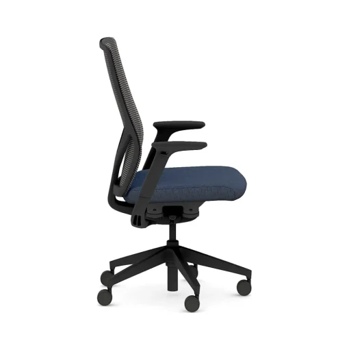 HON Office Chairs<Flexion Fabric/Mesh Task Chair, Black/Navy (HFXT1.F0.STC.A.H.IM.APX13.NL.SB.T)