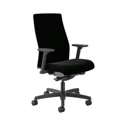 HON Office Chairs<Ignition 2.0 Ergonomic Polyurethane Swivel Task Chair, Black (HIWMUKD.Y2.A.H.UR10.NL.SB.T)