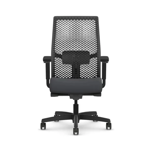 HON Office Chairs<Ignition 2.0 Ergonomic Vinyl/ReActiv Swivel Task Chair, Basalt (HIWMRAKD.Y2.A.H.0S.SX23.BL.SB.T)