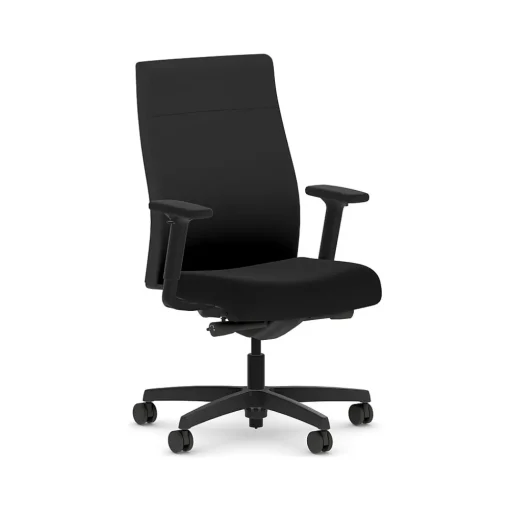 HON Office Chairs<Ignition 2.0 Fabric Swivel Task Chair, Black (HIWMUKD.Y2.A.H.CU10.NL.SB.T)