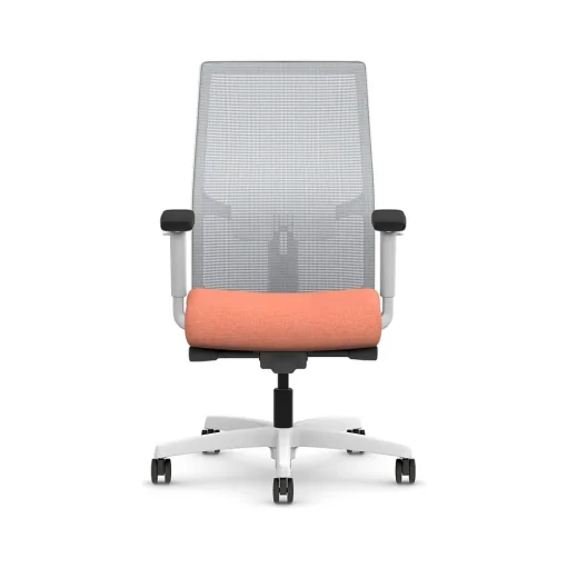 HON Office Chairs<Ignition 2.0 Fabric/Mesh Swivel Task Chair, Passion Fruit/Designer White (HIWMMKD.Y2.A.H.IF.HAML02.DW.SB.DWX)
