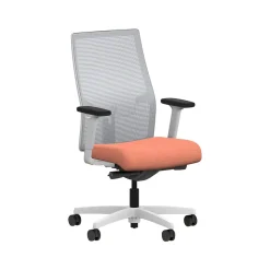 HON Office Chairs<Ignition 2.0 Fabric/Mesh Swivel Task Chair, Passion Fruit/Designer White (HIWMMKD.Y2.A.H.IF.HAML02.DW.SB.DWX)