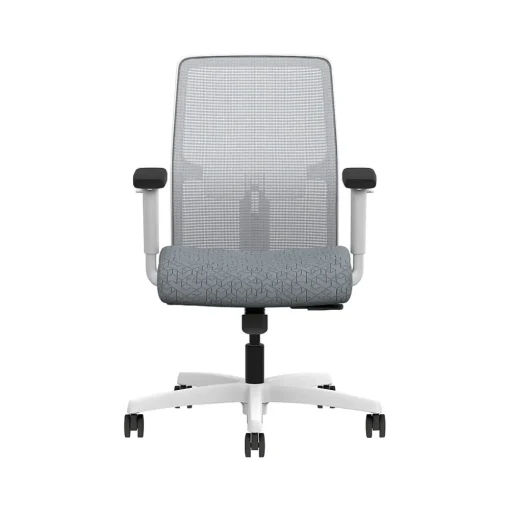 HON Office Chairs<Ignition 2.0 Fabric/Mesh Swivel Task Chair, Basalt/Designer White (HITLMKD.Y1.A.H.IF.APX25.DW.SB.DWX)