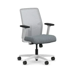 HON Office Chairs<Ignition 2.0 Fabric/Mesh Swivel Task Chair, Basalt/Designer White (HITLMKD.Y1.A.H.IF.APX25.DW.SB.DWX)