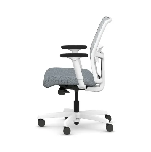 HON Office Chairs<Ignition 2.0 Fabric/Mesh Swivel Task Chair, Basalt/Designer White (HITLMKD.Y1.A.H.IF.APX25.DW.SB.DWX)