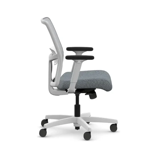 HON Office Chairs<Ignition 2.0 Fabric/Mesh Swivel Task Chair, Basalt/Designer White (HITLMKD.Y1.A.H.IF.APX25.DW.SB.DWX)