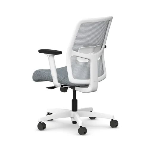 HON Office Chairs<Ignition 2.0 Fabric/Mesh Swivel Task Chair, Basalt/Designer White (HITLMKD.Y1.A.H.IF.APX25.DW.SB.DWX)