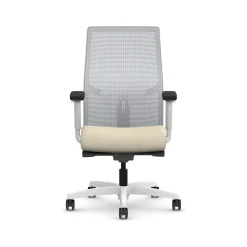 HON Office Chairs<Ignition 2.0 Fabric/Mesh Swivel Task Chair, Biscotti/Designer White (HIWMMKD.Y2.A.H.IF.HAML11.DW.SB.DWX)