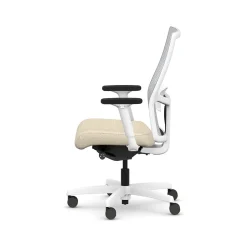 HON Office Chairs<Ignition 2.0 Fabric/Mesh Swivel Task Chair, Biscotti/Designer White (HIWMMKD.Y2.A.H.IF.HAML11.DW.SB.DWX)