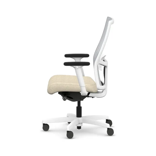 HON Office Chairs<Ignition 2.0 Fabric/Mesh Swivel Task Chair, Biscotti/Designer White (HIWMMKD.Y2.A.H.IF.HAML11.DW.SB.DWX)