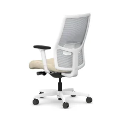 HON Office Chairs<Ignition 2.0 Fabric/Mesh Swivel Task Chair, Biscotti/Designer White (HIWMMKD.Y2.A.H.IF.HAML11.DW.SB.DWX)