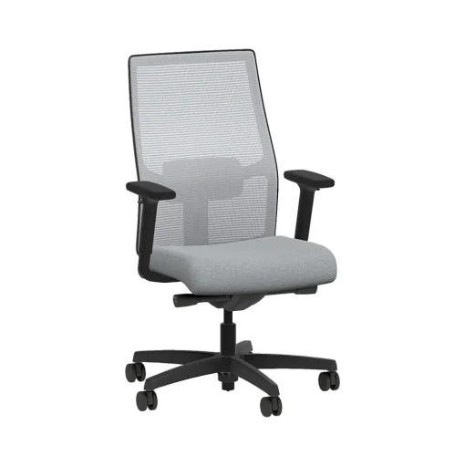 HON Office Chairs<Ignition 2.0 Fabric/Mesh Swivel Task Chair, Cloud/Black (HIWMMKD.Y2.A.H.IF.HAML18.BL.SB.T)