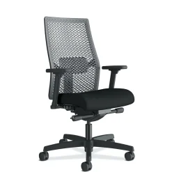 HON Office Chairs<Ignition 2.0 Mesh Back Fabric Task Chair, Black (I2MRL2AC10TK)