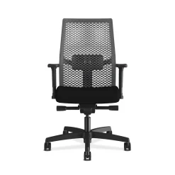 HON Office Chairs<Ignition 2.0 Mesh Back Fabric Task Chair, Black (I2MRL2AC10TK)