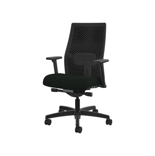 HON Office Chairs<Ignition 2.0 Mesh Back Fabric Task Chair, Black (I2MRL2AC10TK)