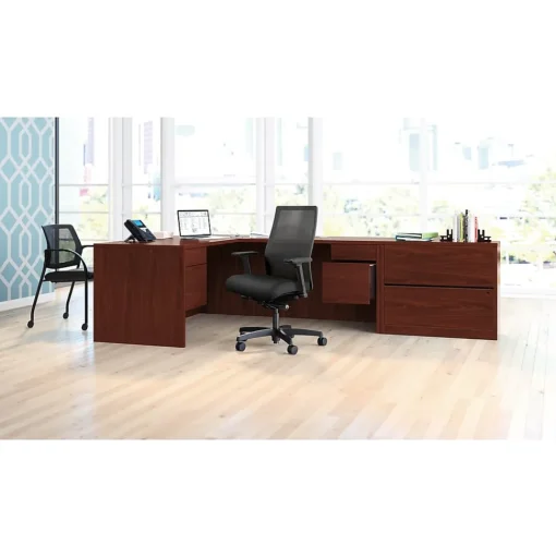 HON Ergonomic Chairs<Ignition 2.0 Mesh/Fabric Computer and Desk Chair, Black (I2M2AMLC10TK)