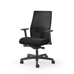 HON Office Chairs<Ignition 2.0 Mesh/Fabric Computer and Desk Chair, Black (I2M2AMLCPIP)
