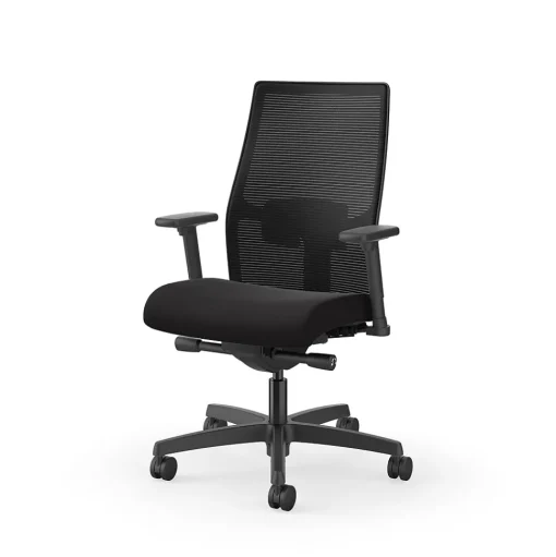 HON Office Chairs<Ignition 2.0 Mesh/Fabric Computer and Desk Chair, Black (I2M2AMLCPIP)