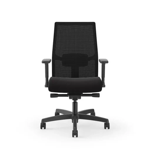 HON Office Chairs<Ignition 2.0 Mesh/Fabric Computer and Desk Chair, Black (I2M2AMLCPIP)